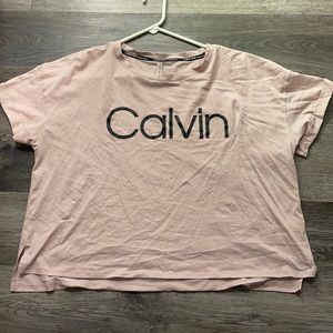 Calvin Klein Light Pink Performance T- Shirt, Size XL